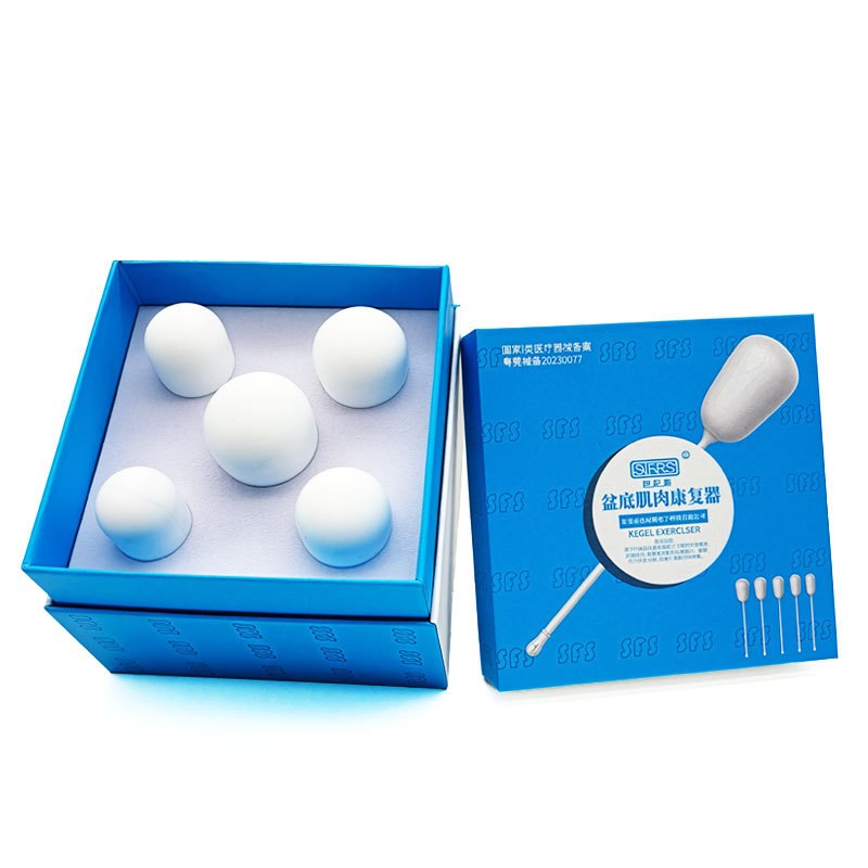 Bloom kegel trainer set with five progressive weights in its gift box