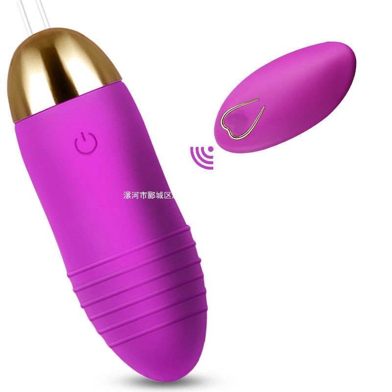 Petal mini bullet massager in purple with its wireless remote